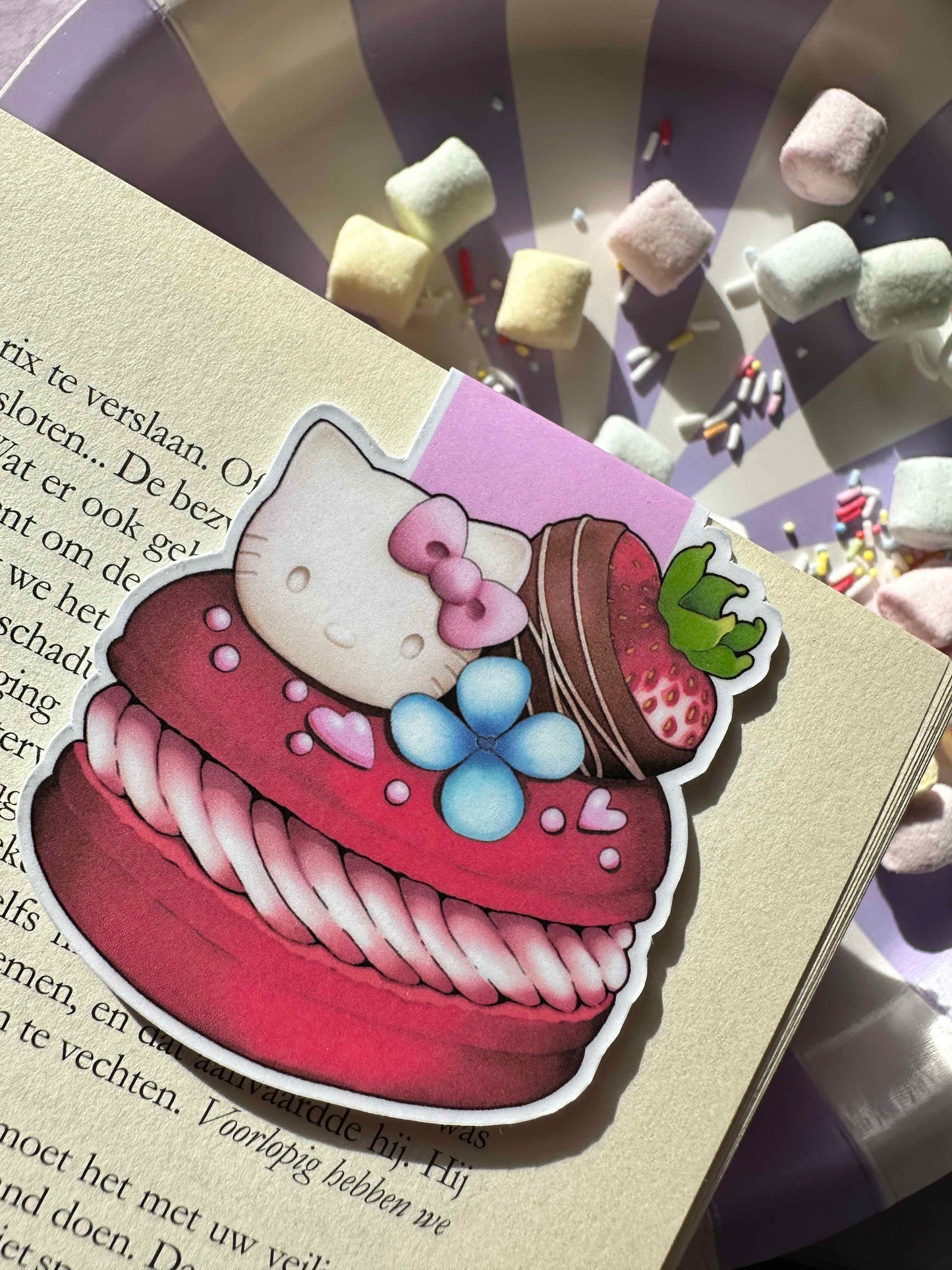 Hello Kitty Dessert Magnetic Bookmark